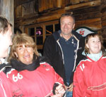 Aprs Ski, Julian mit Silvia, Hans und Daniela
